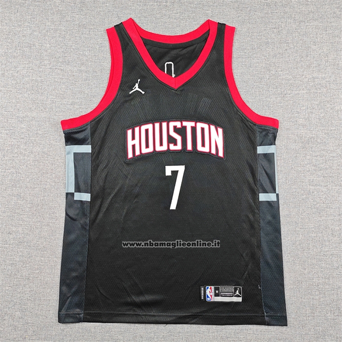 Maglia Bambino Houston Rockets Kevin Durant No 7 Statement 2025-26 Nero